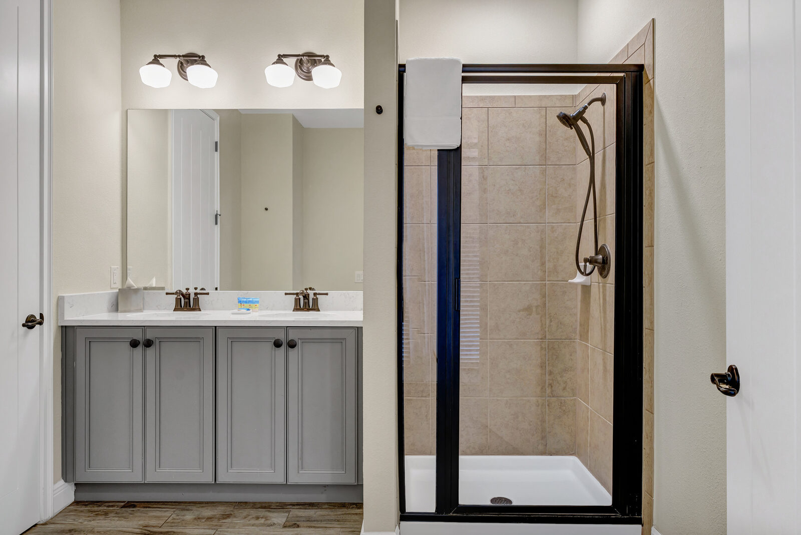 Bathroom with walk-in shower