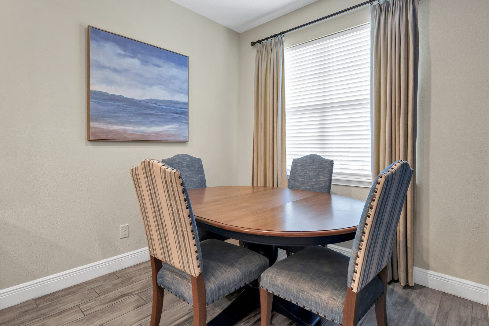 Dining table by the window