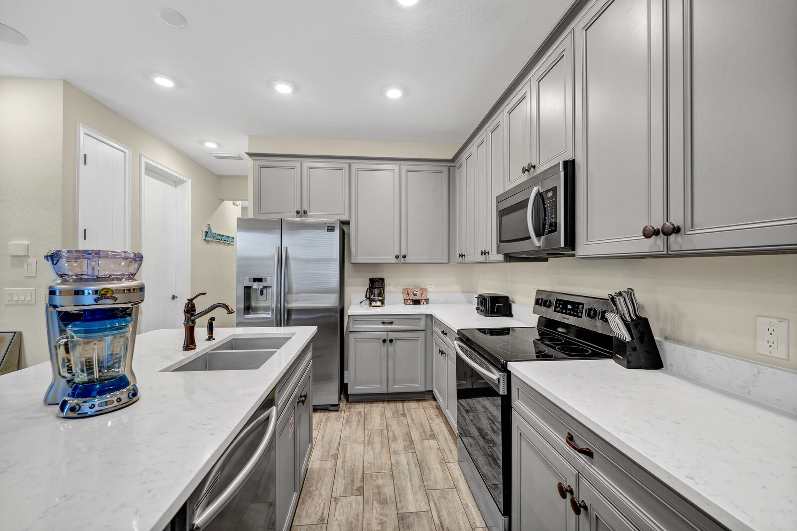 Kitchen with full-size appliances
